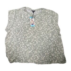 Buffalo Womens Blouse Top Green 2X